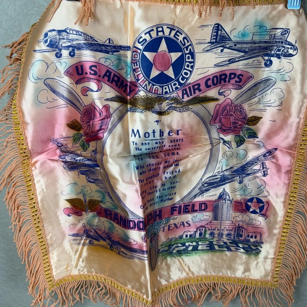 Vintage U.S. Army Air Corps Pillow Case Cover